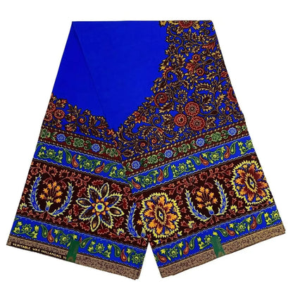 Big Flowers African Soft 100% Cotton Quality Fashion Printing Batik Hollan Ankara Wax Fabric For Sewing Women Dress 6Yards