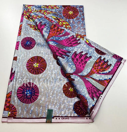 2026 Grand Super Original African Wax Fabric High Quality Nigerian Print Ankara Fabric For Sewing 6 Yard Women Dress 100% Cotton