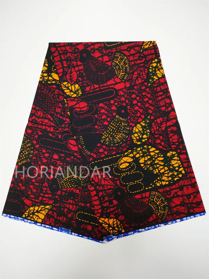 Veritable Guaranteed Dutch Hollandais Quality Prints Pagne African Fabric Dress Real Wax 100% Cotton 6 Yards
