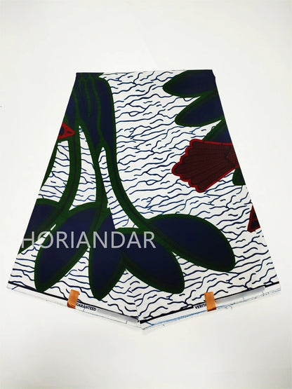 Veritable Guaranteed Dutch Hollandais Quality Prints Pagne African Fabric Dress Real Wax 100% Cotton 6 Yards