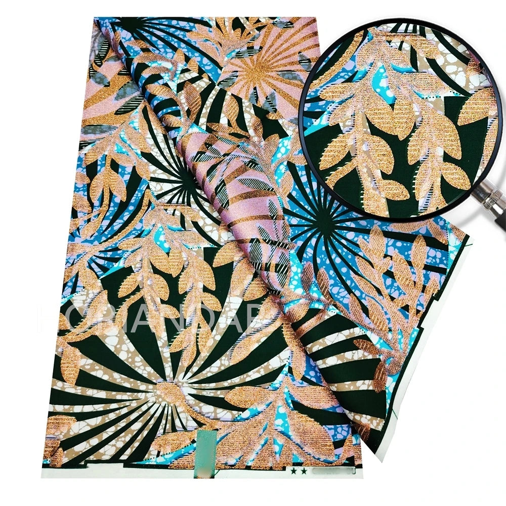 2026 Grand Super Original African Wax Fabric High Quality Nigerian Print Ankara Fabric For Sewing 6 Yard Women Dress 100% Cotton