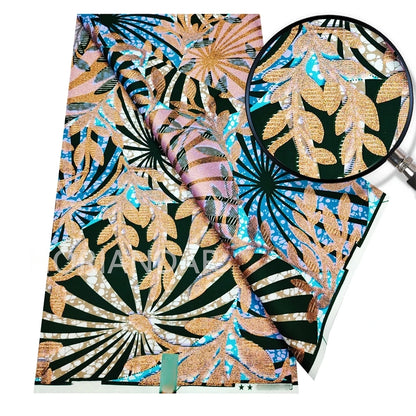 2026 Grand Super Original African Wax Fabric High Quality Nigerian Print Ankara Fabric For Sewing 6 Yard Women Dress 100% Cotton