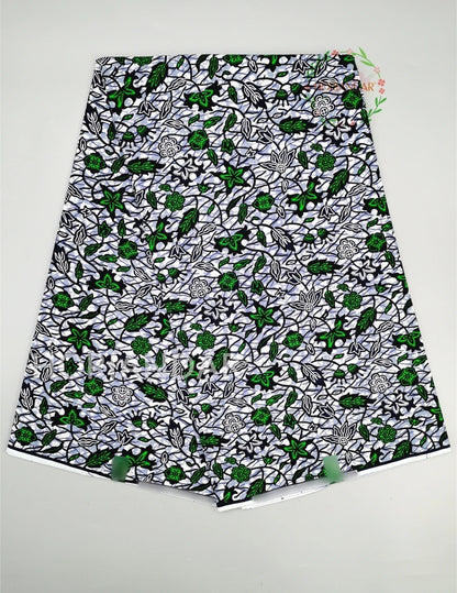 Classical Fabric Dutch Hollandais Fabric Veritable Real Wax for African Printed Dress Guaranteed 100% Cotton 6 Yards