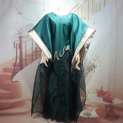 Fashion Two-Piece Pair with lace lingerie Boubou Women's Dress Luxurious African Fabric Clothing for Women