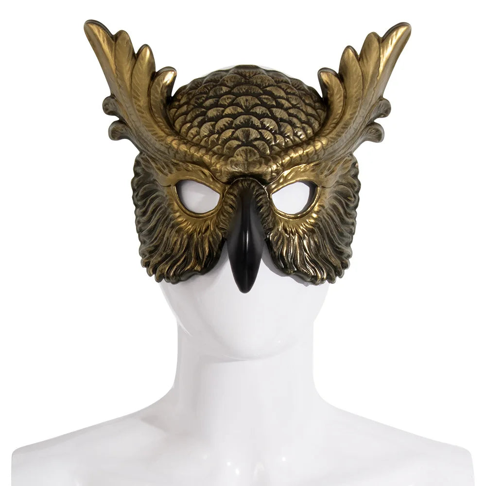 New Halloween Owl Mask Carnival Props Owl Mask Festival Cosplay Photo Props Atmosphere Dance Party Dress Up