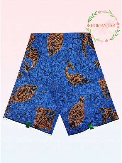 Classical Fabric Dutch Hollandais Fabric Veritable Real Wax for African Printed Dress Guaranteed 100% Cotton 6 Yards