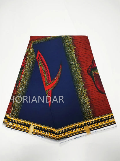Veritable Guaranteed Dutch Hollandais Quality Prints Pagne African Fabric Dress Real Wax 100% Cotton 6 Yards