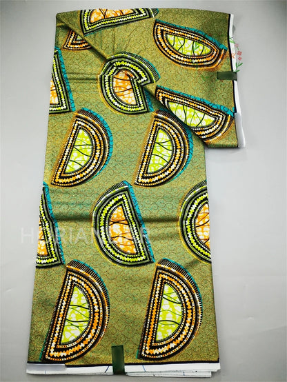 Veritable Super-V Original Hollandais Guaranteed African Grand Super Block Print Split Yardage Fabric 100% Cotton
