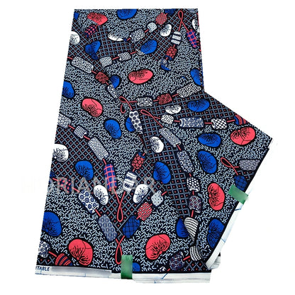 Veritable Guaranteed Dutch Hollandais Quality Prints Pagne African Fabric Dress Real Wax 100% Cotton 6 Yards