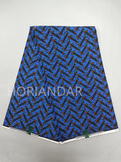 Classical Fabric Dutch Hollandais Fabric Veritable Real Wax for African Printed Dress Guaranteed 100% Cotton 6 Yards