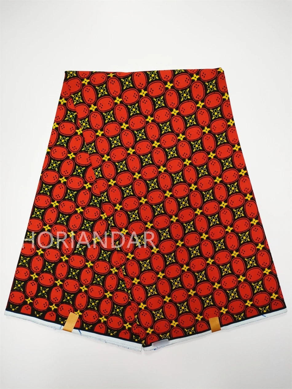 Classical Fabric Dutch Hollandais Fabric Veritable Real Wax for African Printed Dress Guaranteed 100% Cotton 6 Yards