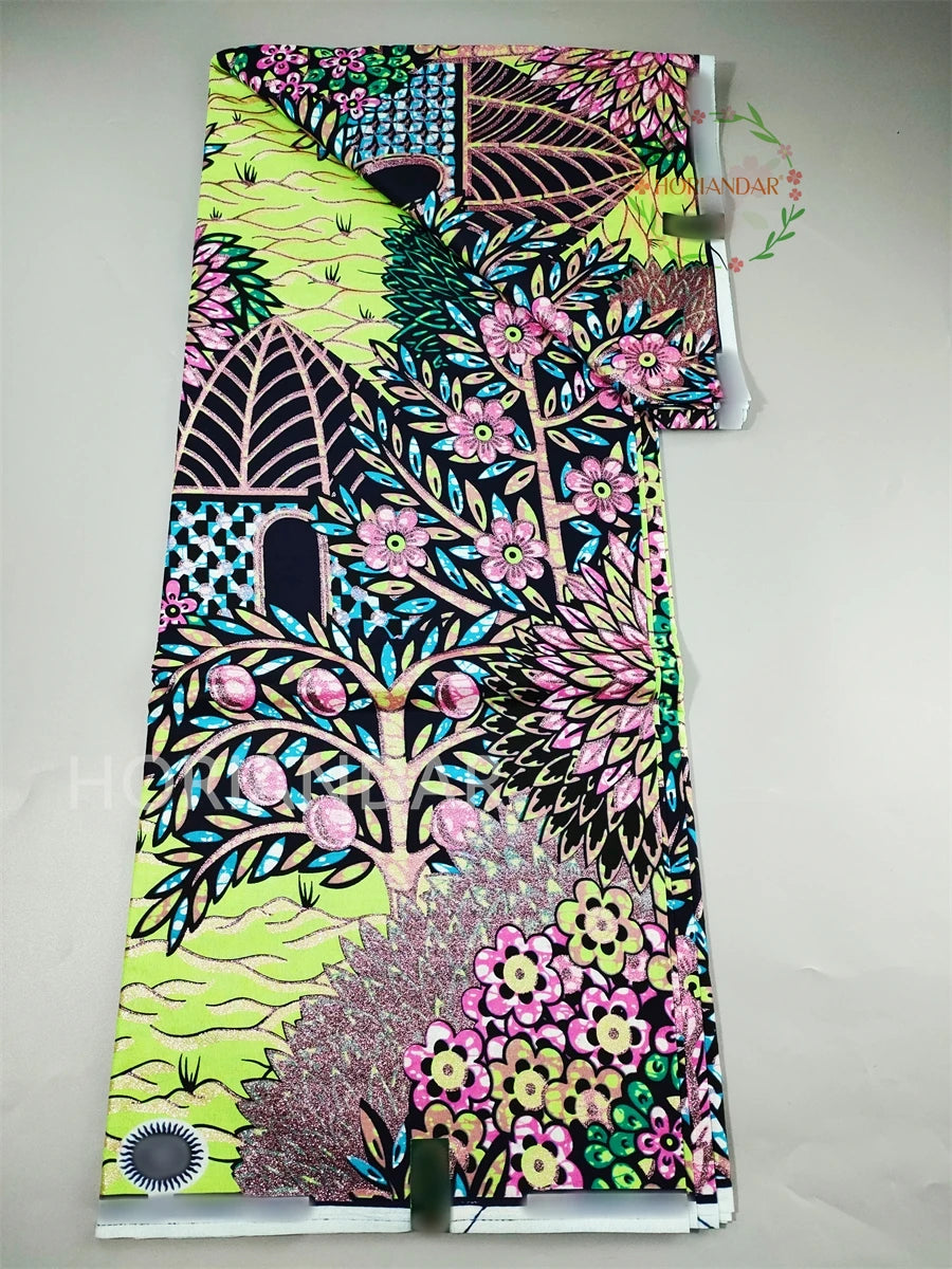 2026 Grand Super Original African Wax Fabric High Quality Nigerian Print Ankara Fabric For Sewing 6 Yard Women Dress 100% Cotton