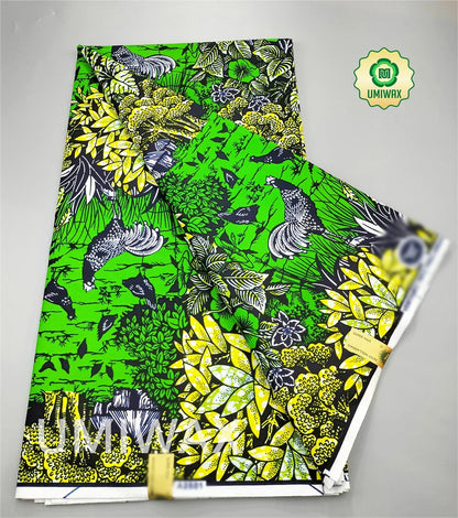 2025 Newest Veritable Original Super-W Guaranteed Dutch Hollandais Pagne Real Wax Print Fabric African Dress 100% Cotton 6 yard