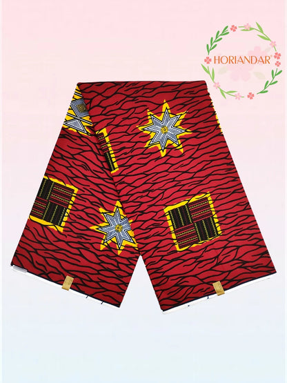 Classical Fabric Dutch Hollandais Fabric Veritable Real Wax for African Printed Dress Guaranteed 100% Cotton 6 Yards