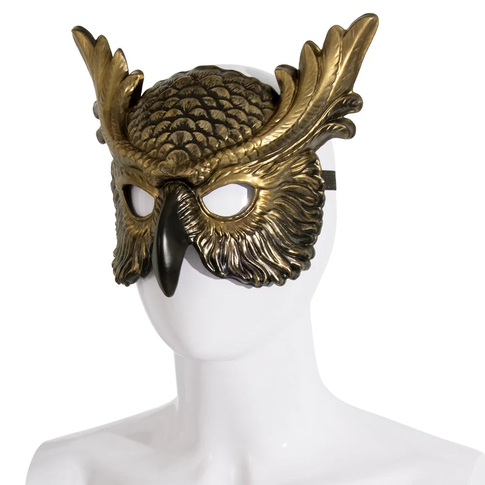 New Halloween Owl Mask Carnival Props Owl Mask Festival Cosplay Photo Props Atmosphere Dance Party Dress Up