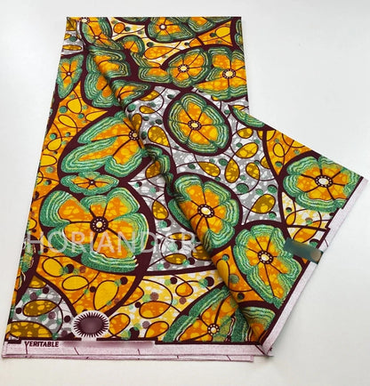 2026 Grand Super Original African Wax Fabric High Quality Nigerian Print Ankara Fabric For Sewing 6 Yard Women Dress 100% Cotton