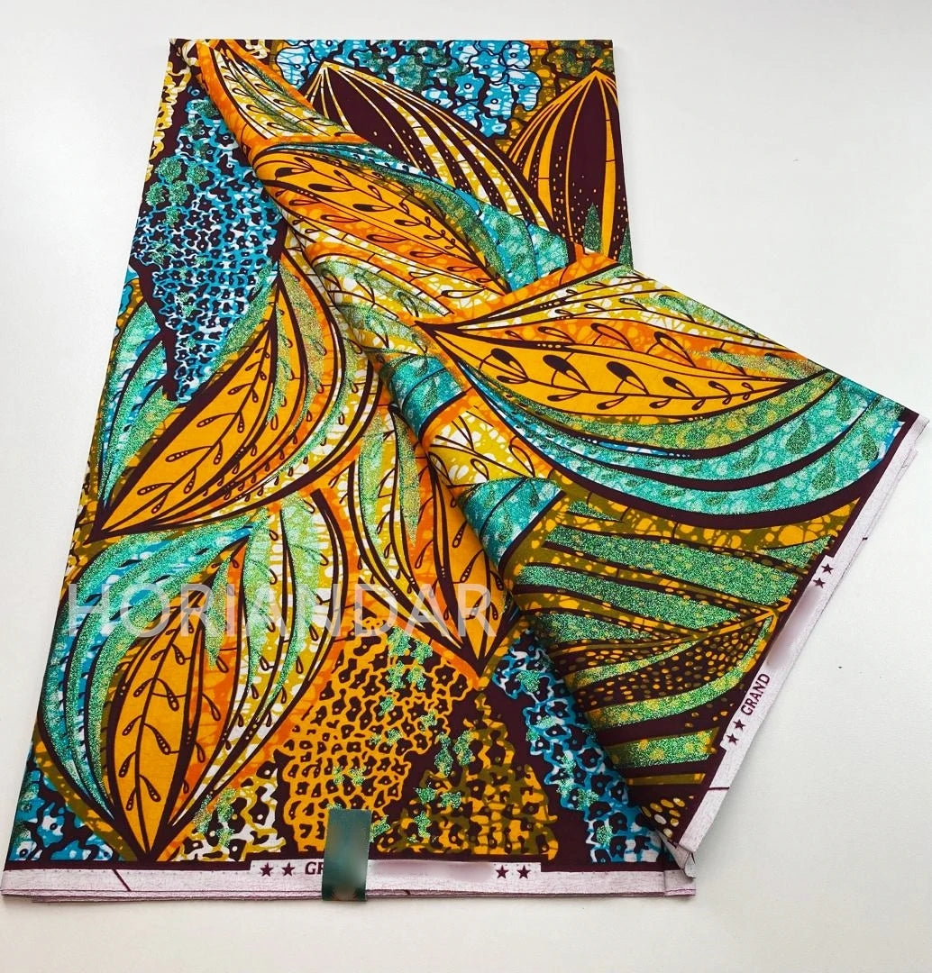2026 Grand Super Original African Wax Fabric High Quality Nigerian Print Ankara Fabric For Sewing 6 Yard Women Dress 100% Cotton