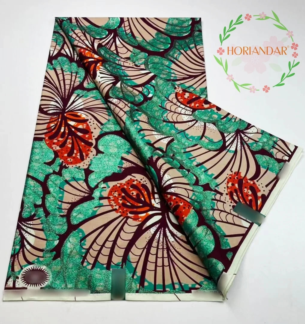 2026 Grand Super Original African Wax Fabric High Quality Nigerian Print Ankara Fabric For Sewing 6 Yard Women Dress 100% Cotton