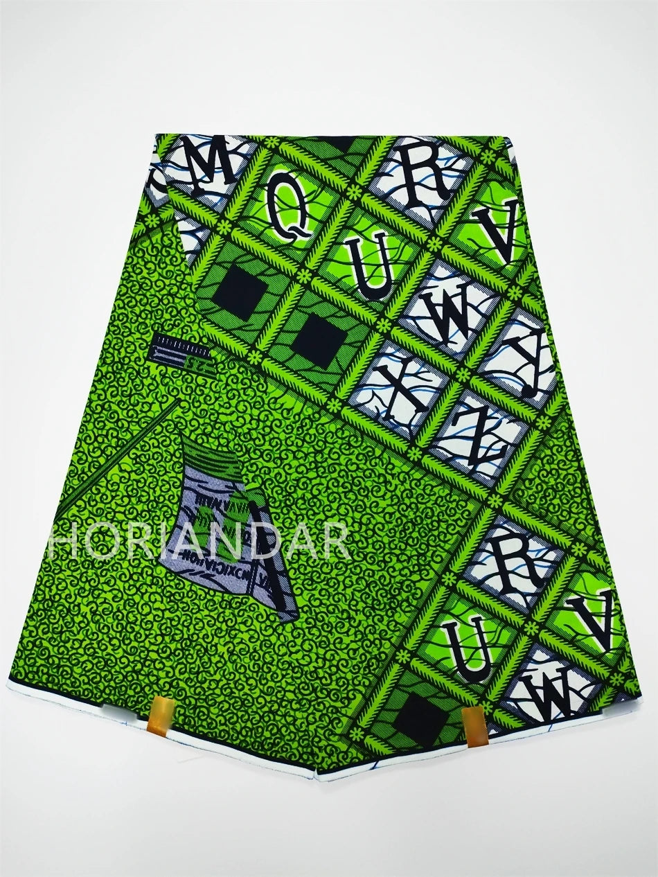 Classical Fabric Dutch Hollandais Fabric Veritable Real Wax for African Printed Dress Guaranteed 100% Cotton 6 Yards