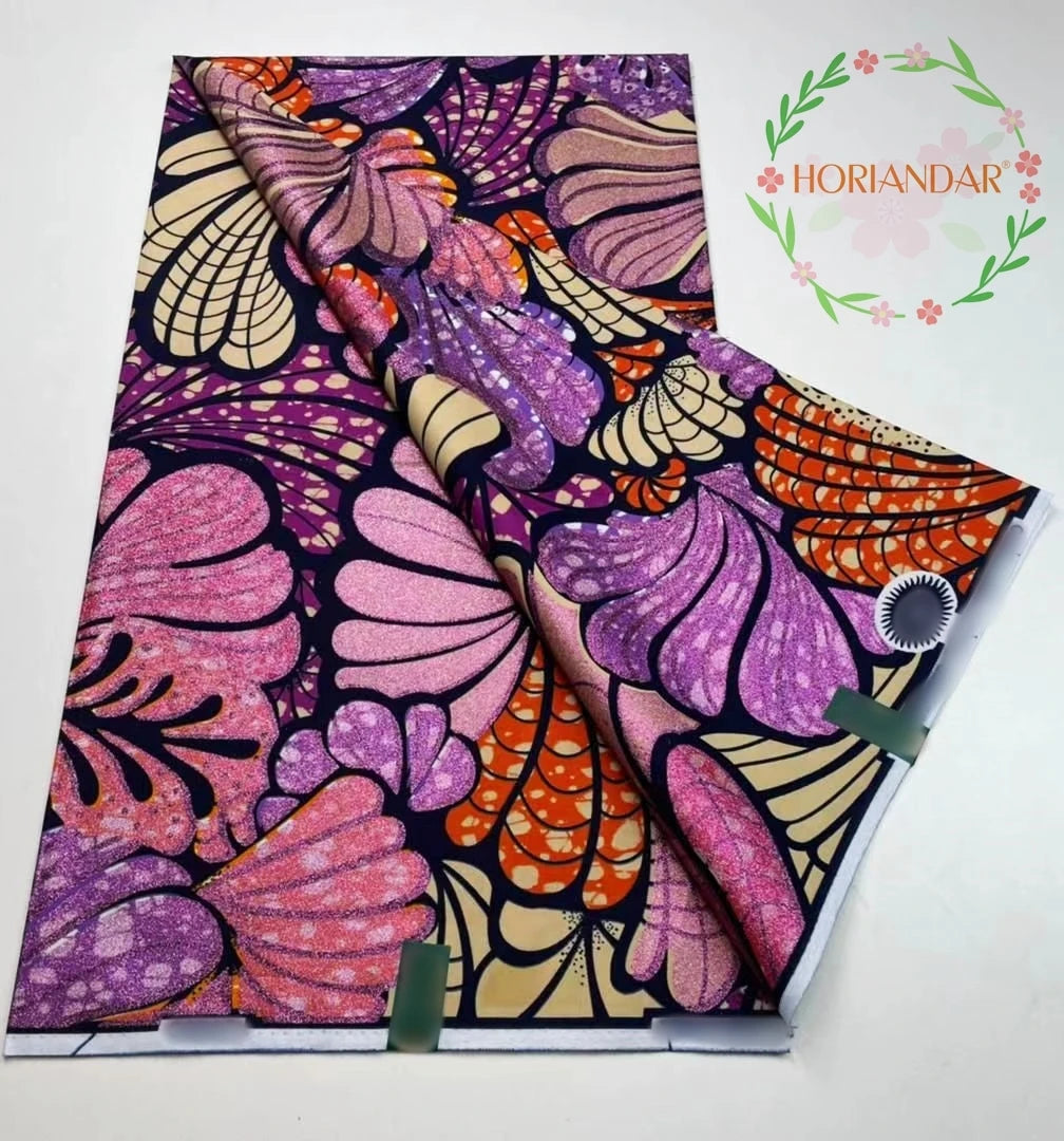 2026 Grand Super Original African Wax Fabric High Quality Nigerian Print Ankara Fabric For Sewing 6 Yard Women Dress 100% Cotton