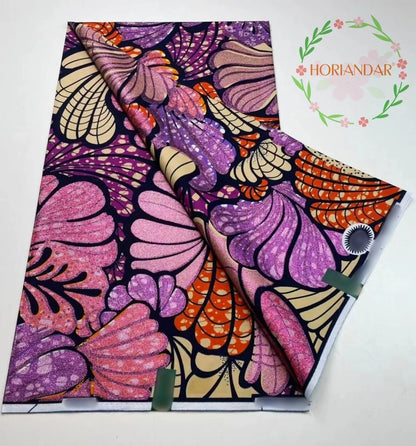 2026 Grand Super Original African Wax Fabric High Quality Nigerian Print Ankara Fabric For Sewing 6 Yard Women Dress 100% Cotton