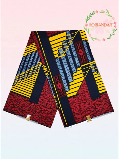 Classical Fabric Dutch Hollandais Fabric Veritable Real Wax for African Printed Dress Guaranteed 100% Cotton 6 Yards
