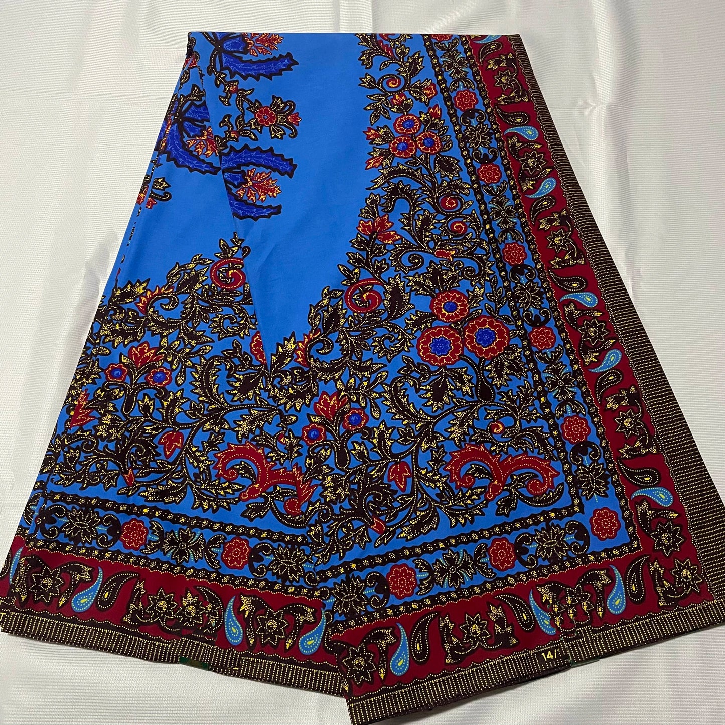 Big Flowers African Soft 100% Cotton Quality Fashion Printing Batik Hollan Ankara Wax Fabric For Sewing Women Dress 6Yards
