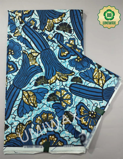 2025 Newest Veritable Original Super-W Guaranteed Dutch Hollandais Pagne Real Wax Print Fabric African Dress 100% Cotton 6 yard