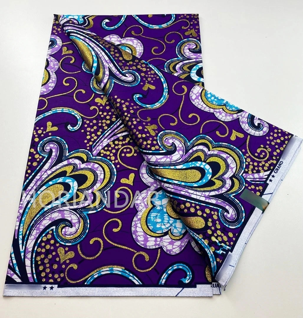 2026 Grand Super Original African Wax Fabric High Quality Nigerian Print Ankara Fabric For Sewing 6 Yard Women Dress 100% Cotton