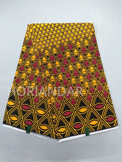 Classical Fabric Dutch Hollandais Fabric Veritable Real Wax for African Printed Dress Guaranteed 100% Cotton 6 Yards