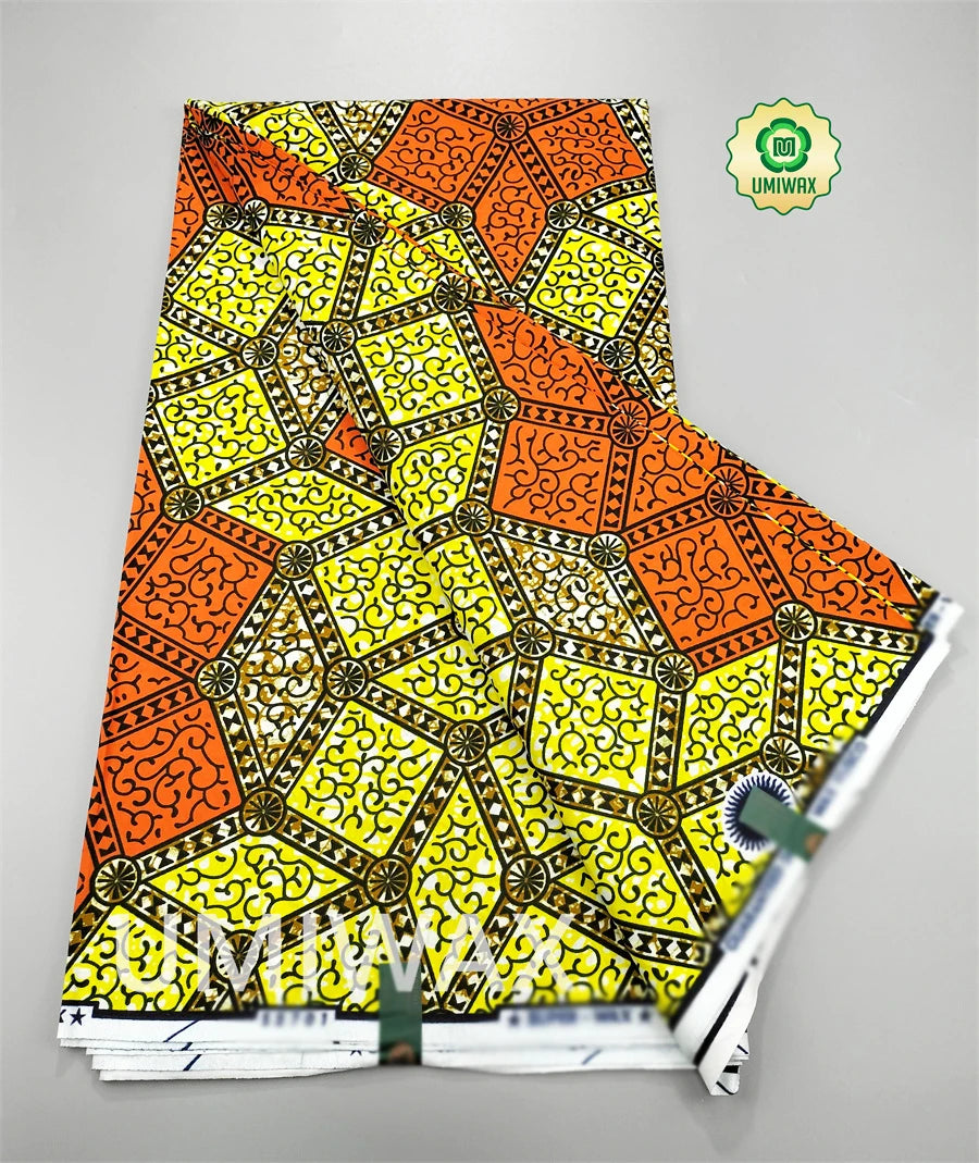 2025 Newest Veritable Original Super-W Guaranteed Dutch Hollandais Pagne Real Wax Print Fabric African Dress 100% Cotton 6 yard