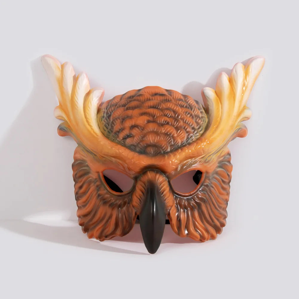 New Halloween Owl Mask Carnival Props Owl Mask Festival Cosplay Photo Props Atmosphere Dance Party Dress Up
