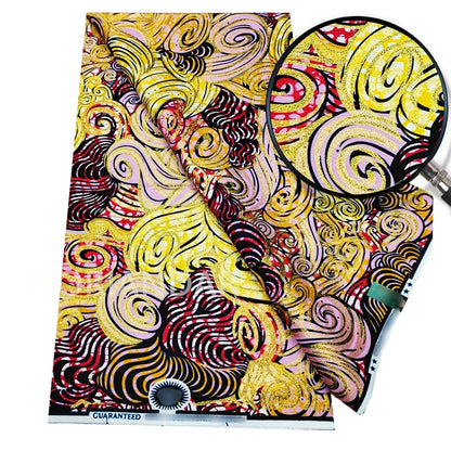 2026 Grand Super Original African Wax Fabric High Quality Nigerian Print Ankara Fabric For Sewing 6 Yard Women Dress 100% Cotton