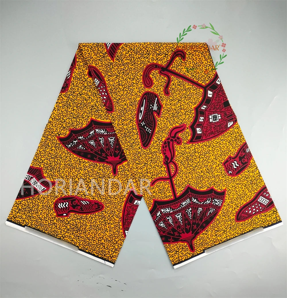 Classical Fabric Dutch Hollandais Fabric Veritable Real Wax for African Printed Dress Guaranteed 100% Cotton 6 Yards