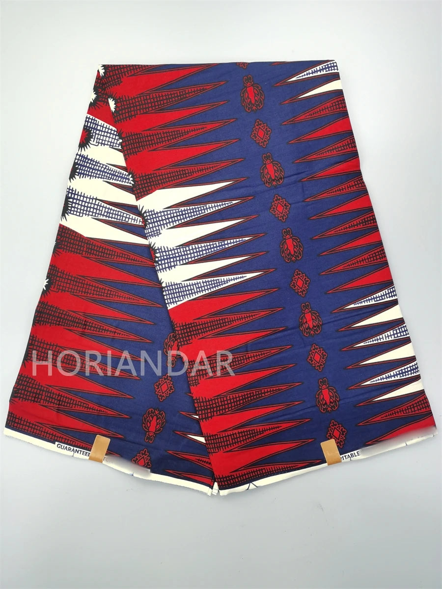 Veritable Guaranteed Dutch Hollandais Quality Prints Pagne African Fabric Dress Real Wax 100% Cotton 6 Yards