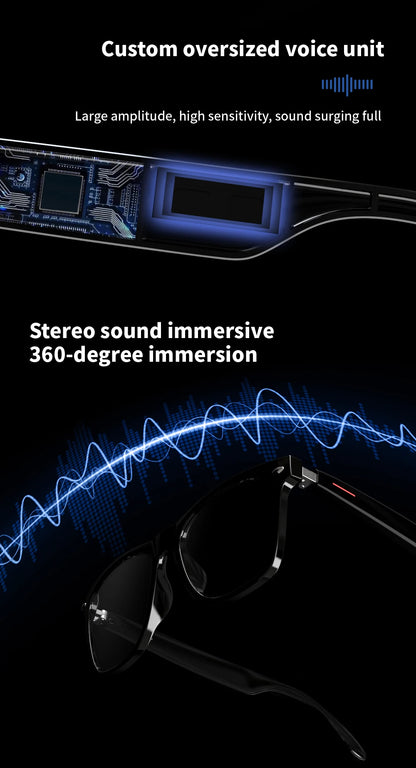 LIFEBEE E13 2024 Bluetooth Smart Glasses with Wireless Bluetooth Auto-Adjustment, IP65 Waterproof and Remote Control Camera