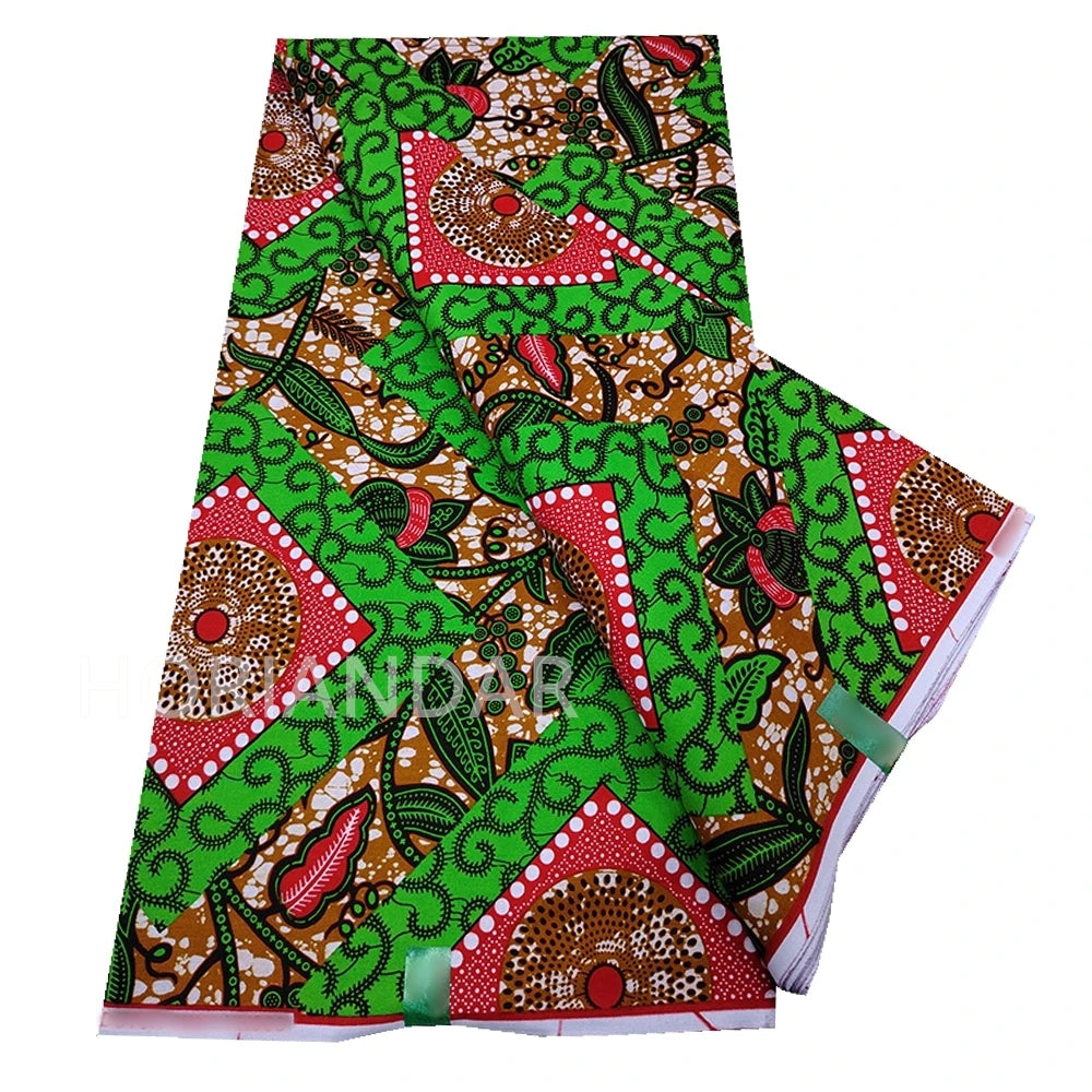 Veritable Guaranteed Dutch Hollandais Quality Prints Pagne African Fabric Dress Real Wax 100% Cotton 6 Yards