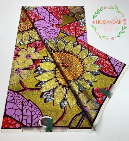 2026 Grand Super Original African Wax Fabric High Quality Nigerian Print Ankara Fabric For Sewing 6 Yard Women Dress 100% Cotton