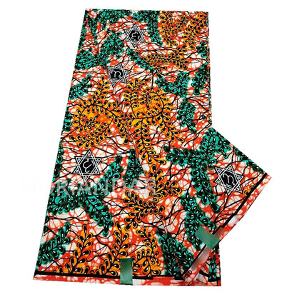 Veritable Guaranteed Dutch Hollandais Quality Prints Pagne African Fabric Dress Real Wax 100% Cotton 6 Yards