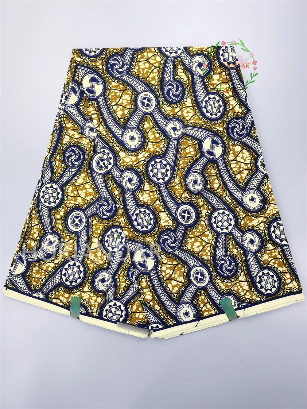 Classical Fabric Dutch Hollandais Fabric Veritable Real Wax for African Printed Dress Guaranteed 100% Cotton 6 Yards