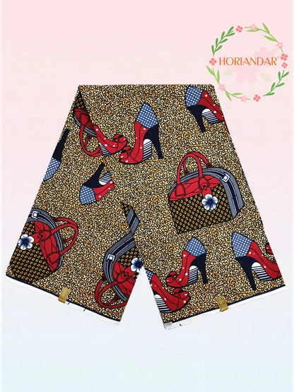 Classical Fabric Dutch Hollandais Fabric Veritable Real Wax for African Printed Dress Guaranteed 100% Cotton 6 Yards