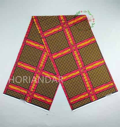 Classical Fabric Dutch Hollandais Fabric Veritable Real Wax for African Printed Dress Guaranteed 100% Cotton 6 Yards