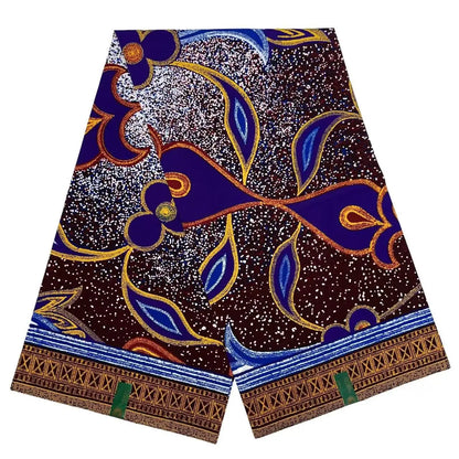 Big Flowers African Soft 100% Cotton Quality Fashion Printing Batik Hollan Ankara Wax Fabric For Sewing Women Dress 6Yards