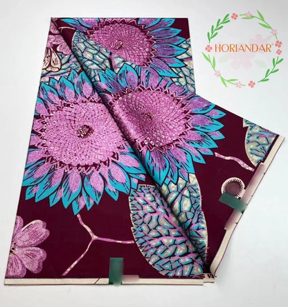 2026 Grand Super Original African Wax Fabric High Quality Nigerian Print Ankara Fabric For Sewing 6 Yard Women Dress 100% Cotton