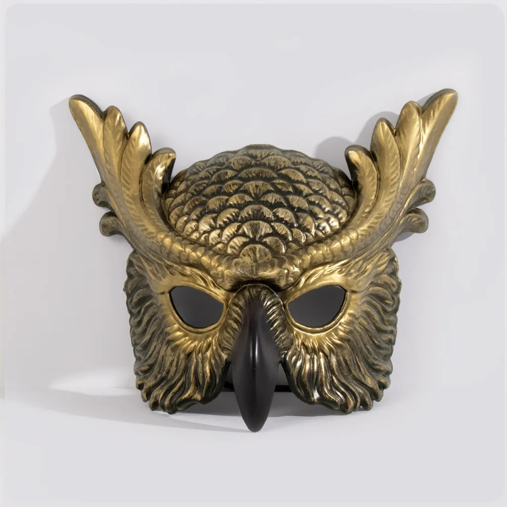 New Halloween Owl Mask Carnival Props Owl Mask Festival Cosplay Photo Props Atmosphere Dance Party Dress Up