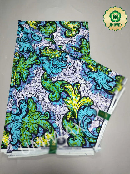 2025 Newest Veritable Original Super-W Guaranteed Dutch Hollandais Pagne Real Wax Print Fabric African Dress 100% Cotton 6 yard