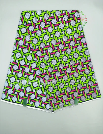 Veritable Guaranteed Dutch Hollandais Quality Prints Pagne African Fabric Dress Real Wax 100% Cotton 6 Yards