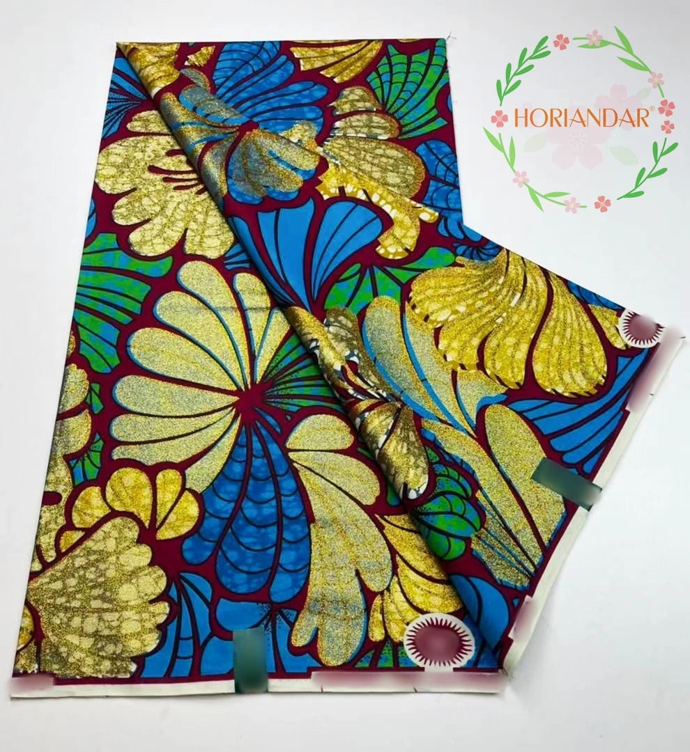 2026 Grand Super Original African Wax Fabric High Quality Nigerian Print Ankara Fabric For Sewing 6 Yard Women Dress 100% Cotton