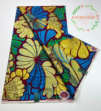 2026 Grand Super Original African Wax Fabric High Quality Nigerian Print Ankara Fabric For Sewing 6 Yard Women Dress 100% Cotton