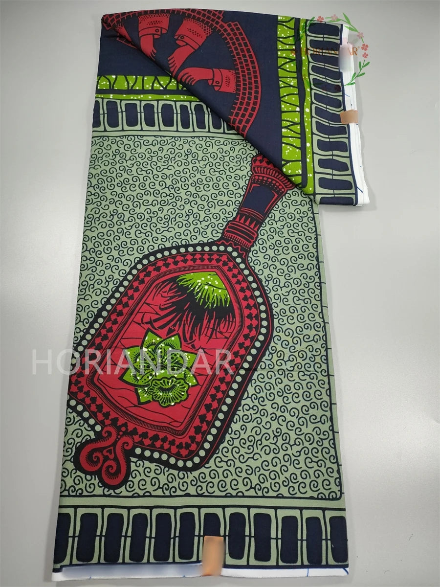 Veritable Guaranteed Dutch Hollandais Quality Prints Pagne African Fabric Dress Real Wax 100% Cotton 6 Yards